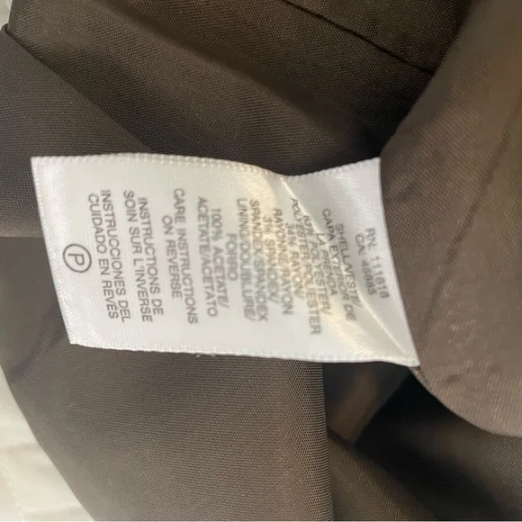 Michael Kors Plaid Belted Sleeveless Midi Dress Brown Size 12 - Picture 8 of 12